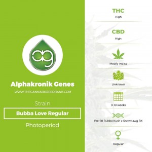 Bubba Love Regular (Alphakronik Genes) - The Cannabis Seedbank