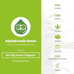 Sin City Kush 2 Regular (Alphakronik Genes) - The Cannabis Seedbank