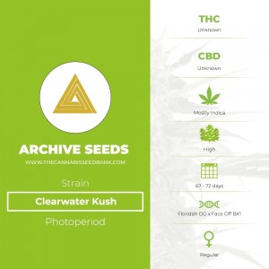 Clearwater Kush Regular (Archive Seeds) - The Cannabis Seedbank