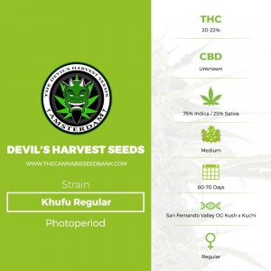 Khufu Regular (Devils Harvest Seeds) - The Cannabis Seedbank