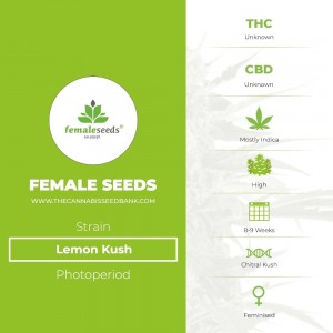 Lemon Kush (Female Seeds) - The Cannabis Seedbank