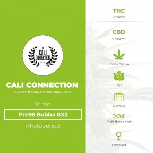 Pre-98 Bubba BX2 (Cali Connection) - The Cannabis Seedbank